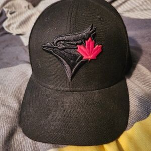 Blackout Blue Jays New Era Hat Size 7